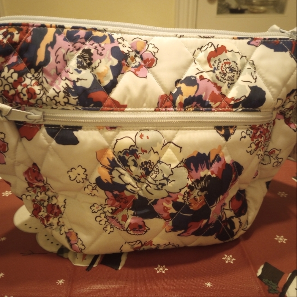 Vera Bradley crossbody bag. Light blue floral print.